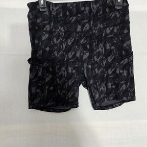 CRZ YOGA Black Patterned Leggings